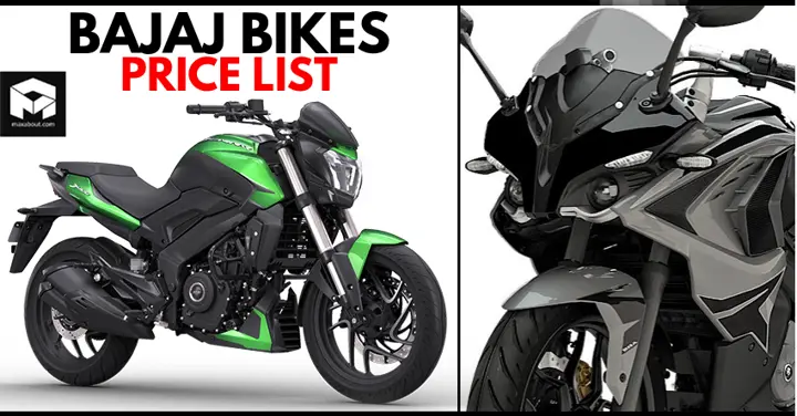 Official Price List of 2019 Bajaj ABS & CBS Motorcycles