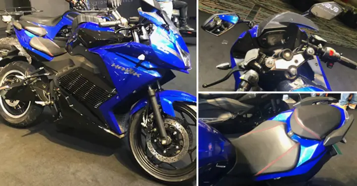 Evolet Hawk Full-Faired Electric Sports Bike Unveiled in India