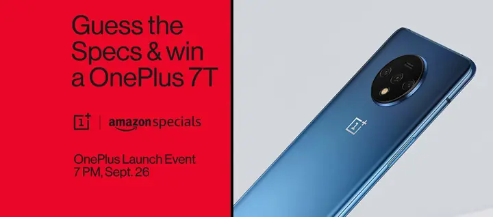 OnePlus 7T Listed on Amazon India