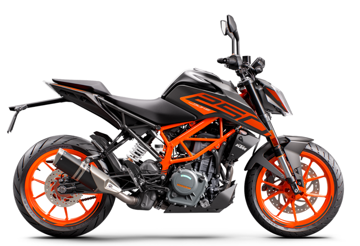 Black/Orange KTM Duke 250
