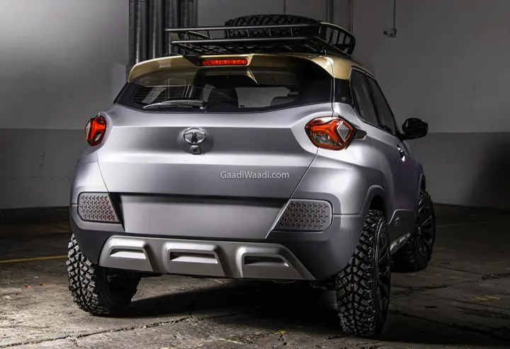 Tata HBX Mini-SUV Rear View