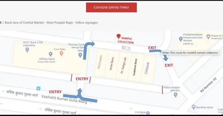 India's 1st Drive-Through COVID-19 Testing Facility