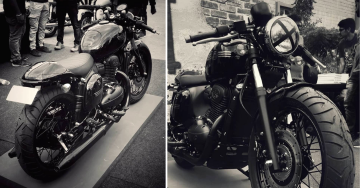 Meet Single-Seater Jawa Blak 300 with All-Black Paint Scheme