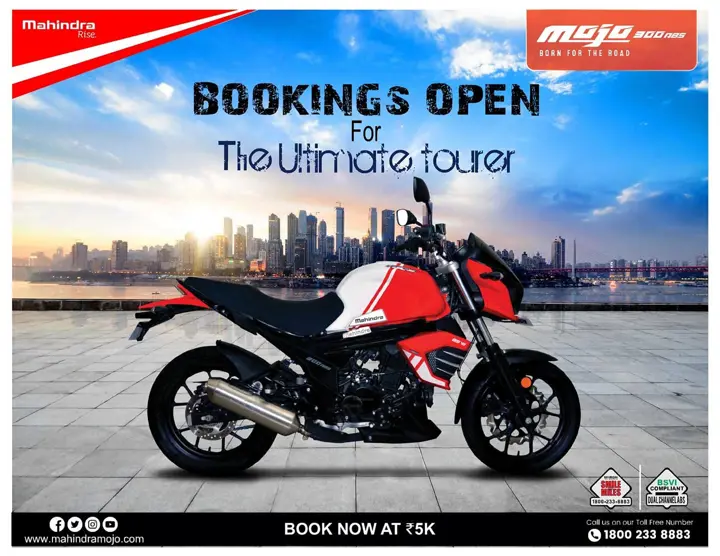BS6 Mahindra Mojo 300 Bookings Open