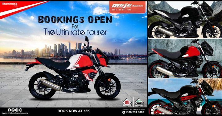 BS6 Mahindra Mojo 300 Bookings Open at INR 5,000