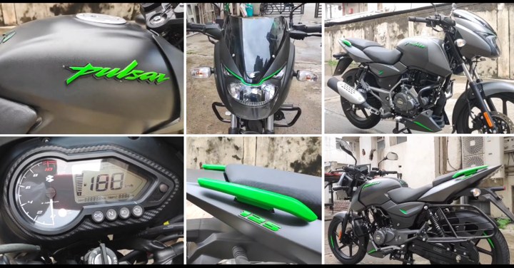Bajaj Pulsar 125 Split Seat Neon Green
