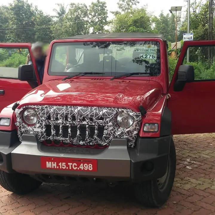 New Mahindra Thar AX Spotted