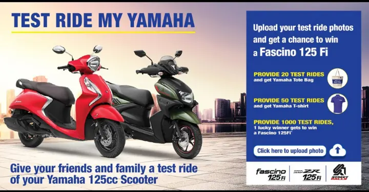 Yamaha Launches Test Ride My Yamaha'