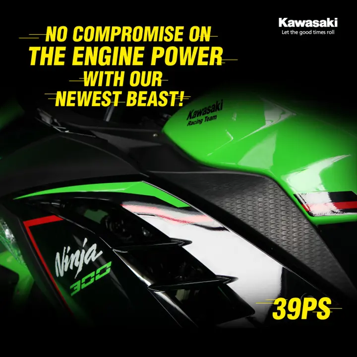 BS6 Kawasaki Ninja 300 Power Output Officially Revealed