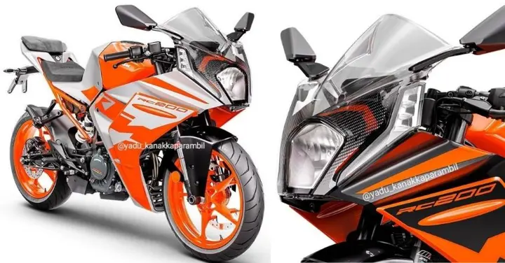 New KTM RC 200 Fully Revealed; Gets TFT Console Like Duke 390!