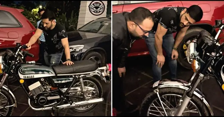 Mahendra Singh Dhoni’s Green Yamaha RD 350 Looks Amazing!