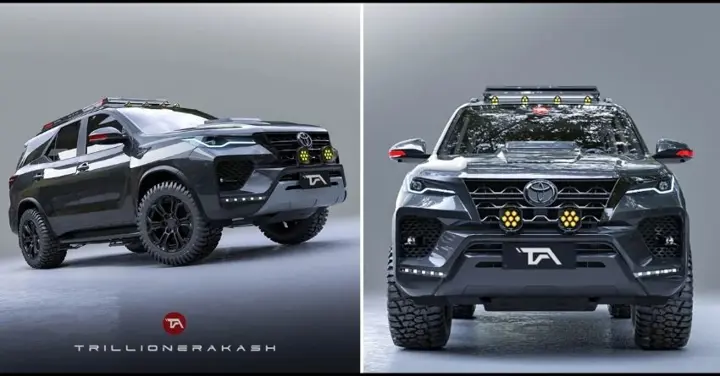 Meet Mind-Boggling Toyota Fortuner Dark Edition (Rendering)