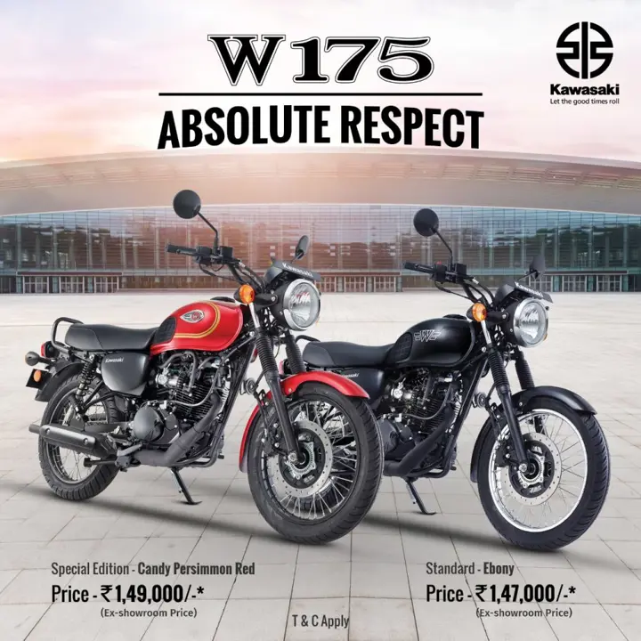Kawasaki W175 Launched in India; Cheaper Than TVS Ronin!
