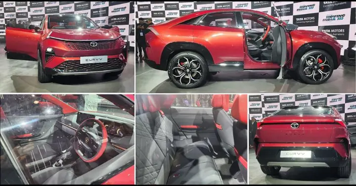 Near Production-Ready Tata Curvv Revealed At Auto Expo 2023