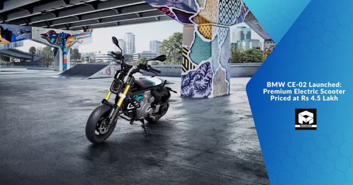 BMW CE-02 Launched: Premium Electric Scooter Priced at Rs 4.5 Lakh