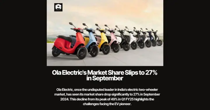 Sales Decline and Ola's Pricing Strategy