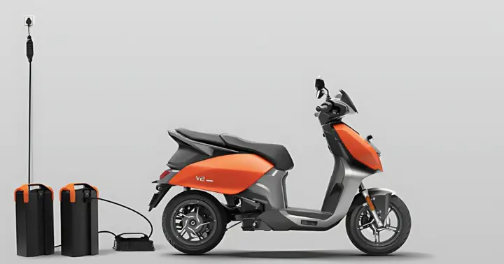 VIDA V2 Plus Electric Scooter While Charging