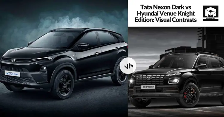 Tata Nexon Dark vs Hyundai Venue Knight Edition: Visual Contrasts