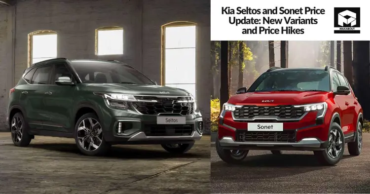 Kia Seltos and Sonet Price Update: New Variants and Price Hikes